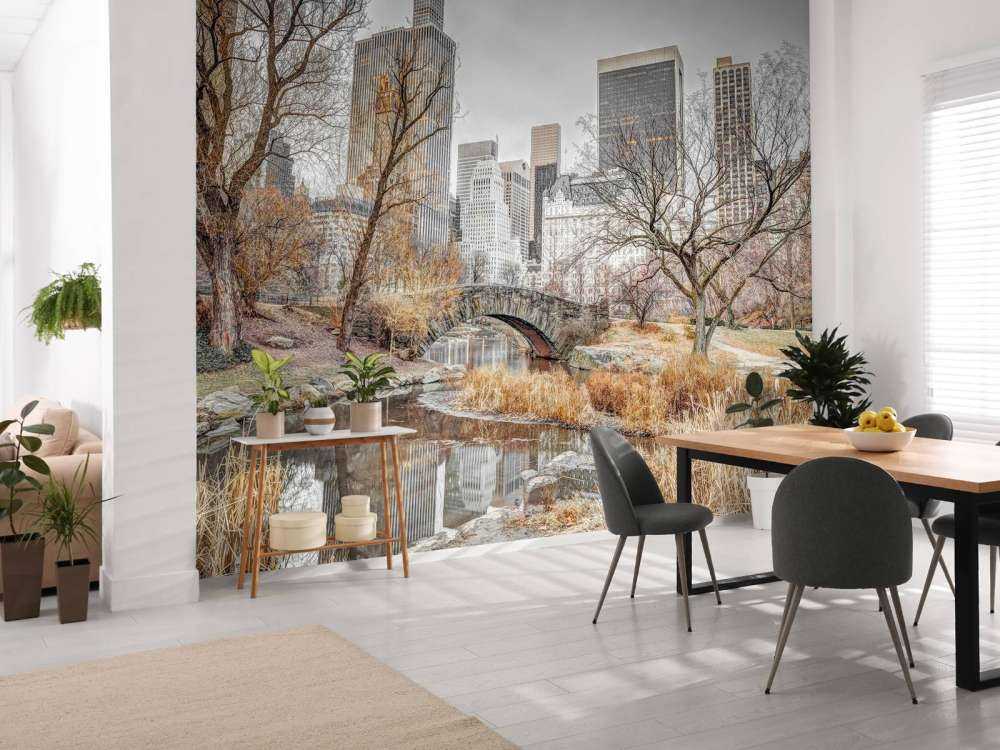 Zentraler Park im Winter