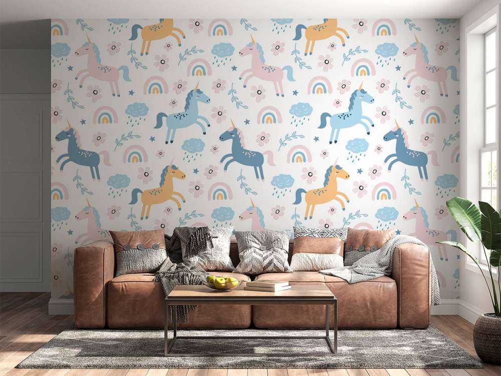 Einhorn mit Regenbogen
