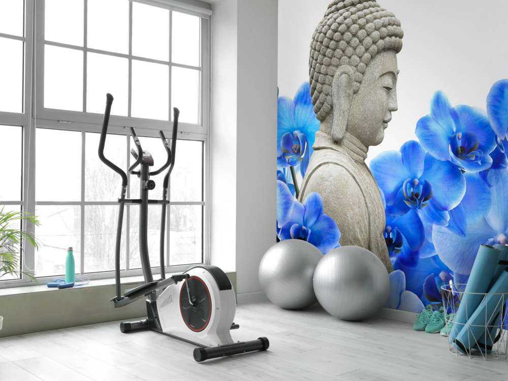 Buddha und Orchideen