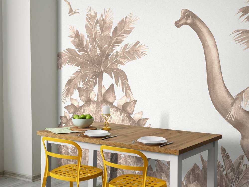 Dinosaurier in Taupe
