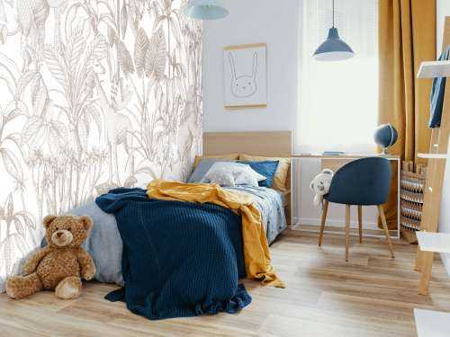 Tiere unter Palmen taupe