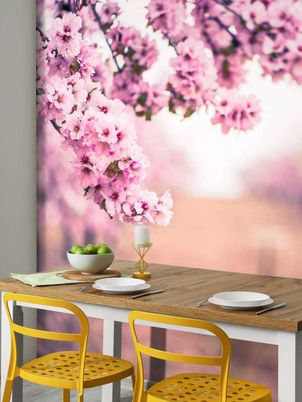 Lila japanische Blüten