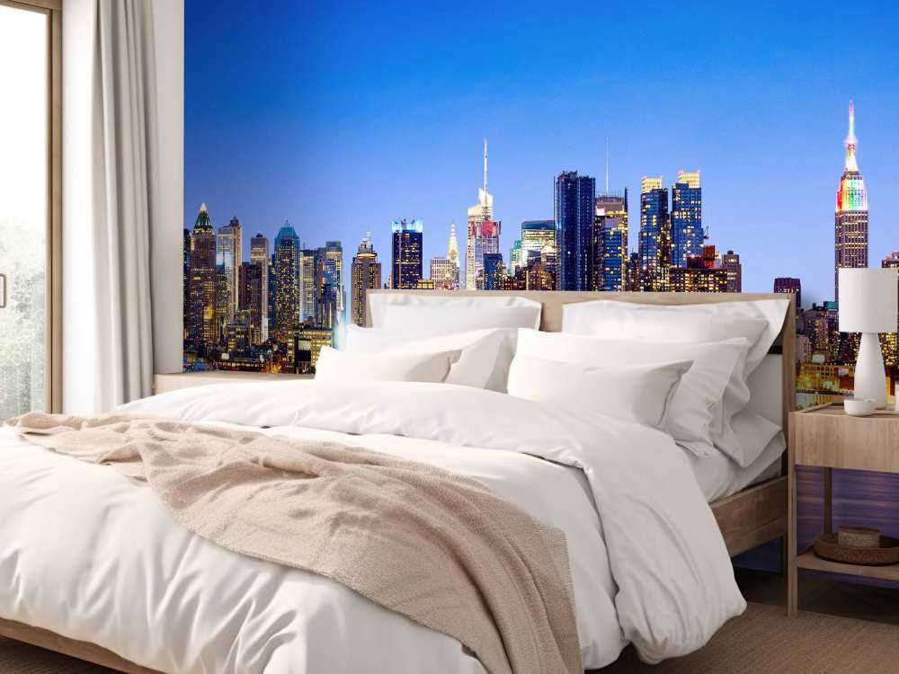 New York Manhattan Skyline auf Fototapete