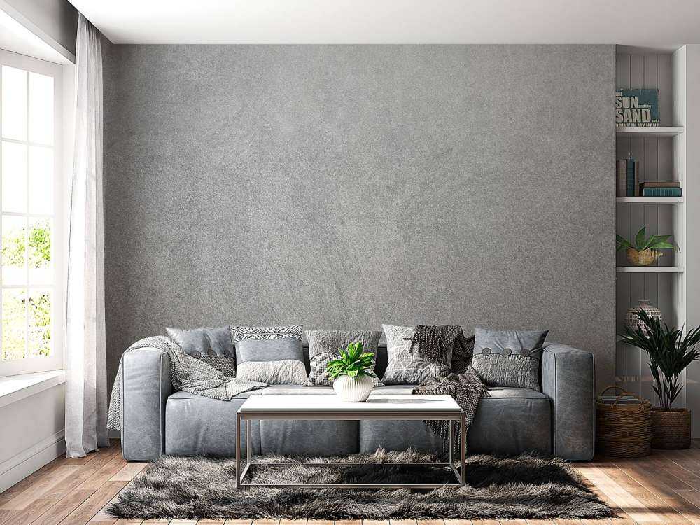 Dunkel geschliffener Beton