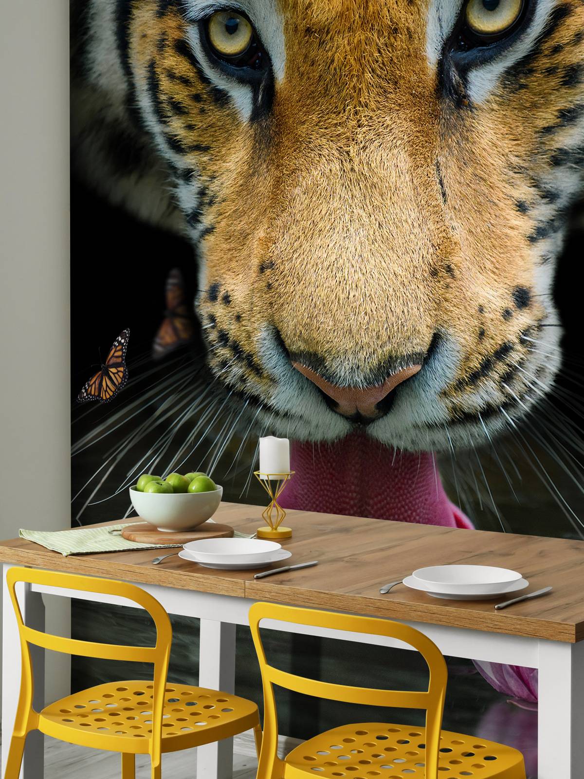 Dschungel Tiger Porträt - Fototapete, image size:1200x1600