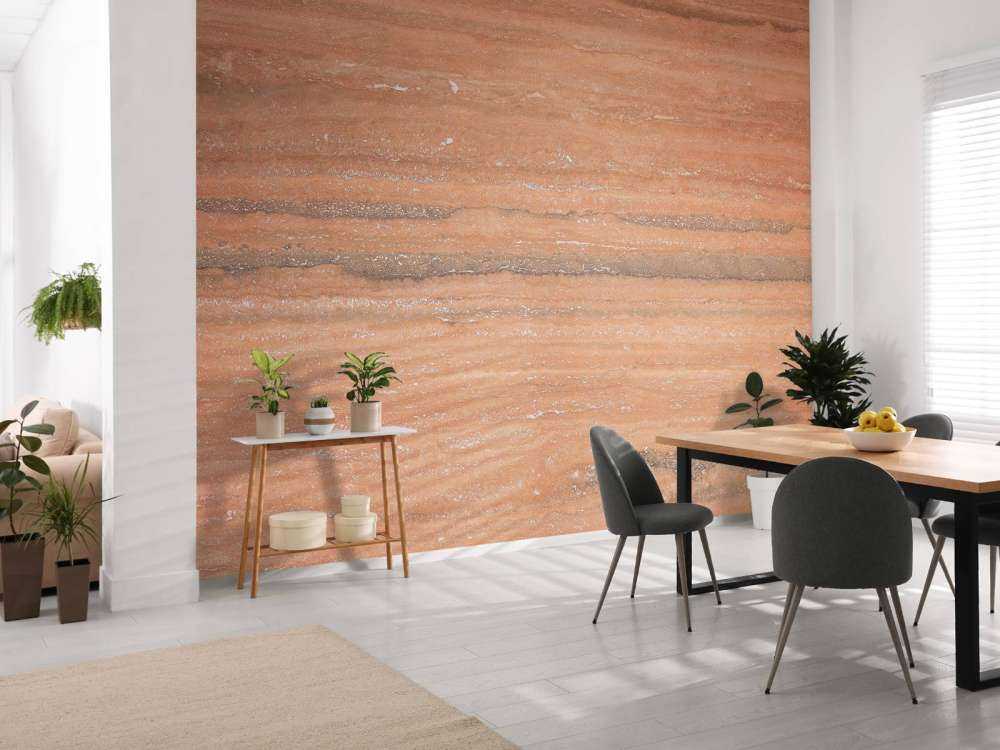 Marmor mit Terrakotta Farbe