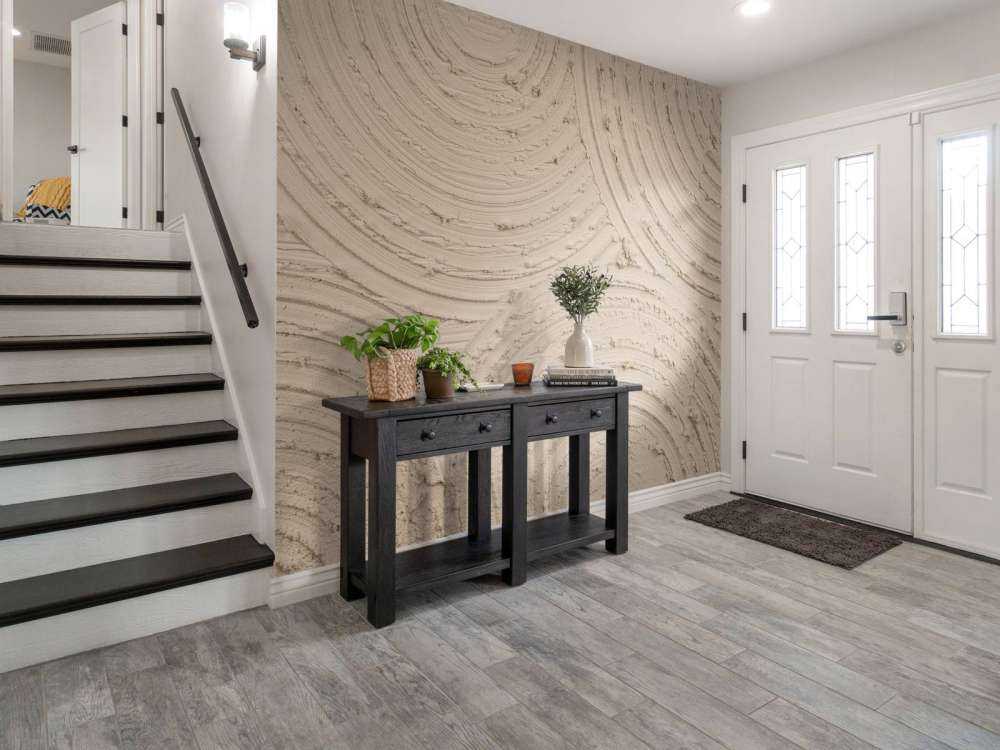 Zen Kreise grobe Struktur in taupe