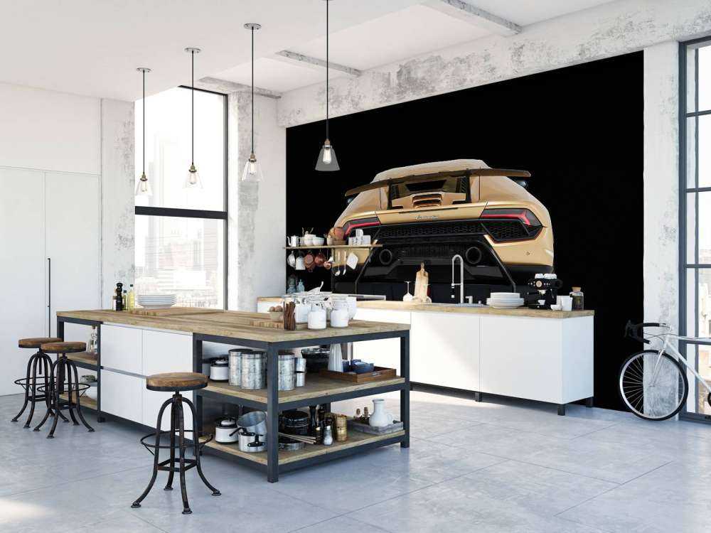 Lamborghini Huracán - Heckpartie, schwarz