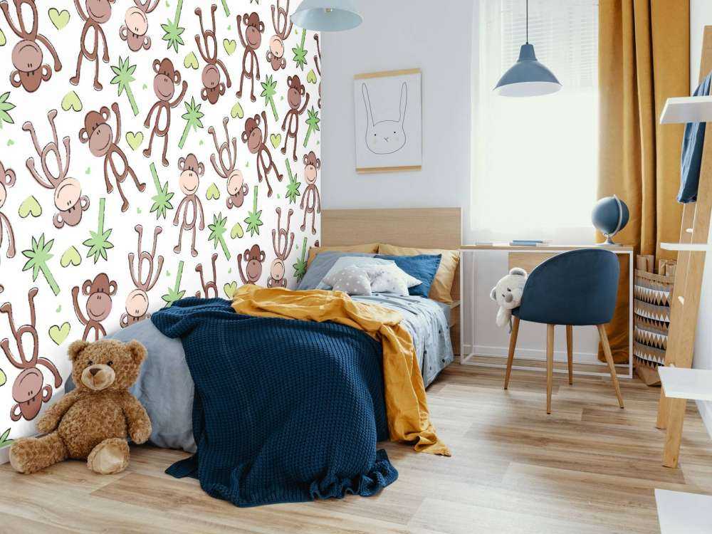Affen und Palmen