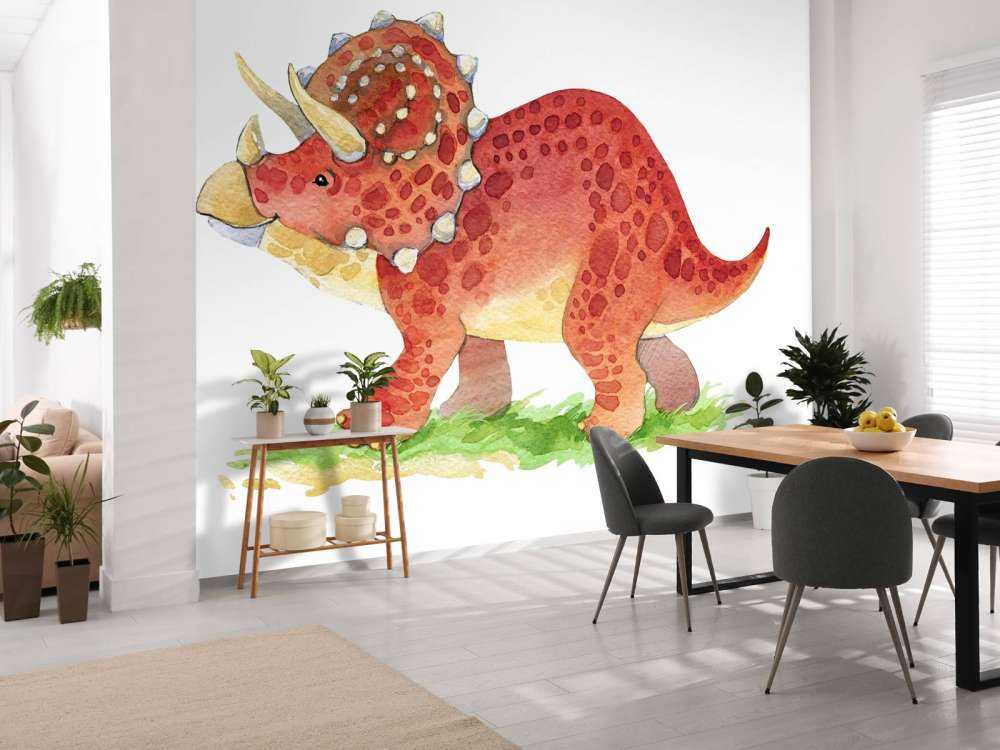 Süßer Triceratops Dinosaurier mit Triceratops