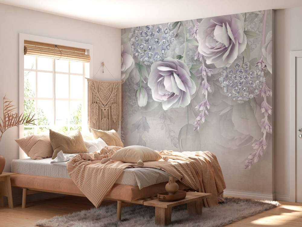 Wand aus Blumen