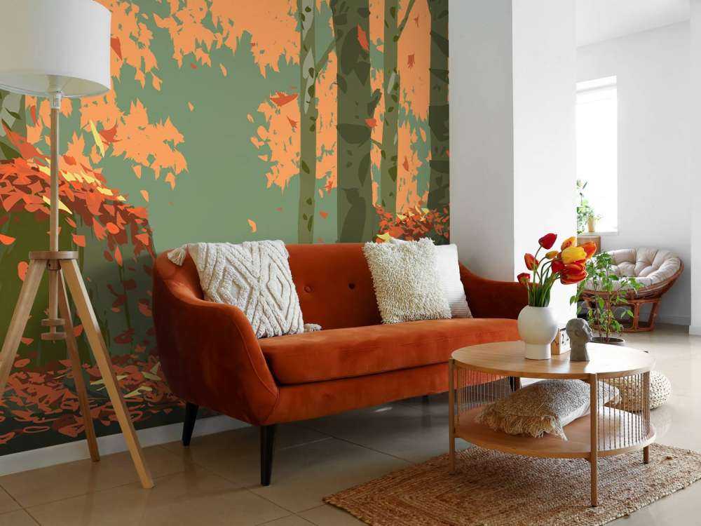Herbst Wald Illustration