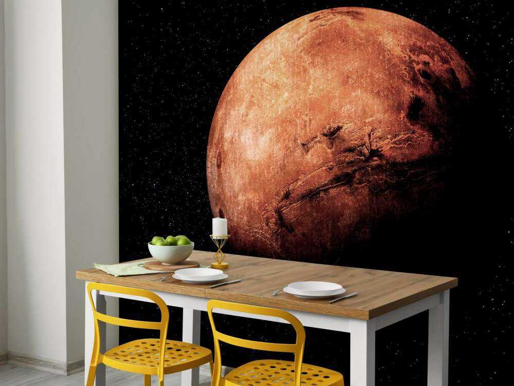 Orangefarbener Planet