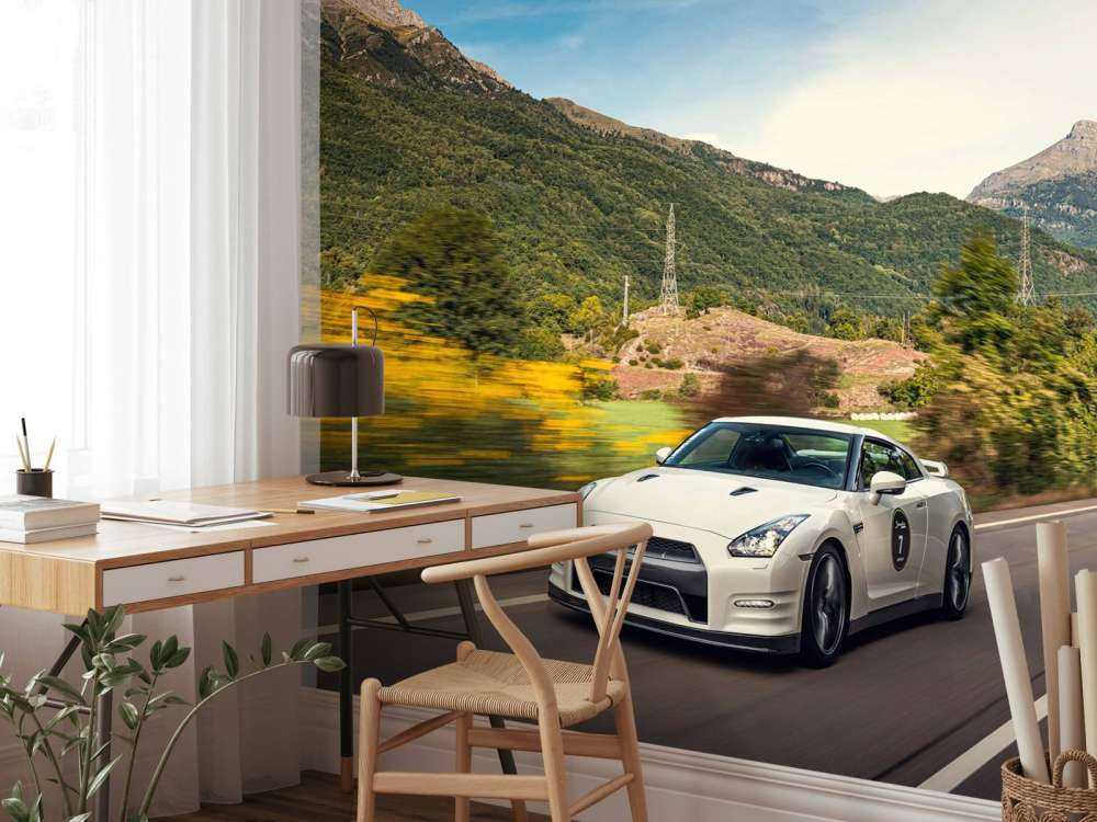 Nissan GT-R-r in vollem Tempo