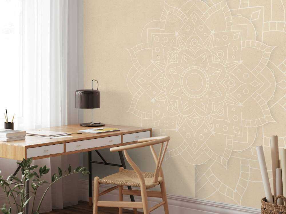 Beige Mandala Atmosphäre