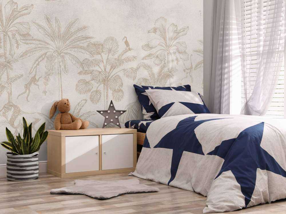 Tierischer Dschungel taupe