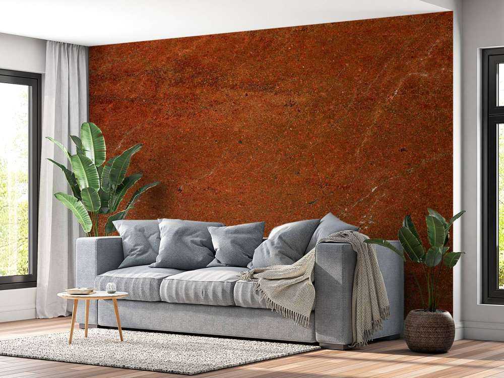 Orangefarbener Marmor