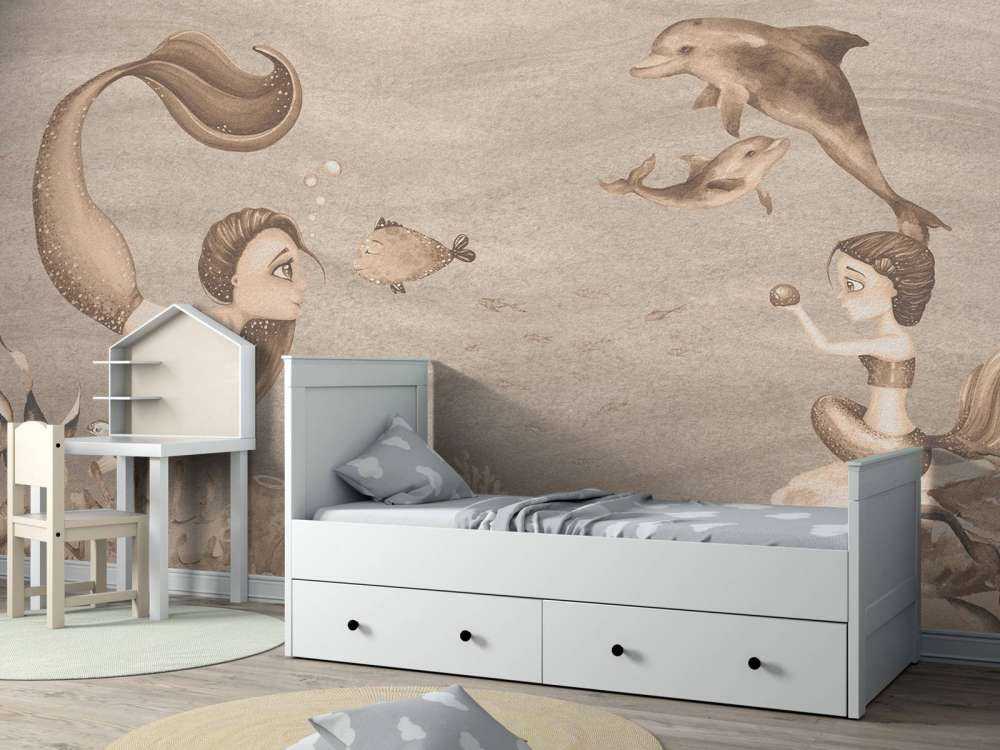 Meerjungfrauenwelt in Taupe