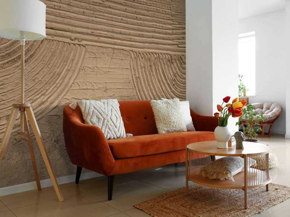 Linien und Strukturen in Goldbraun