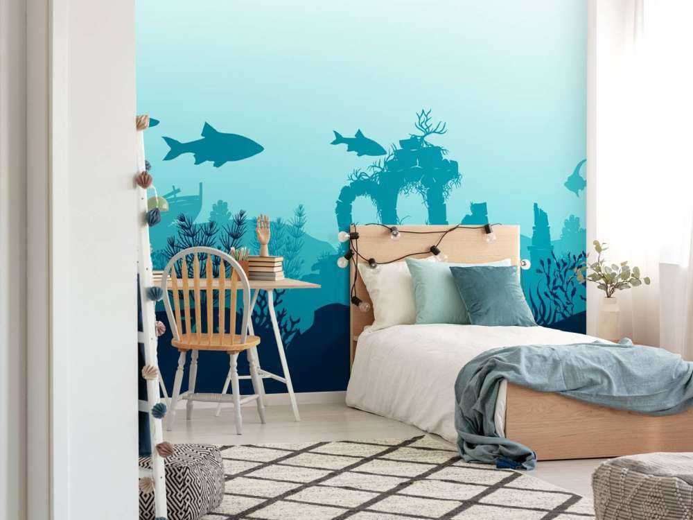 Unterwasser-Silhouetten