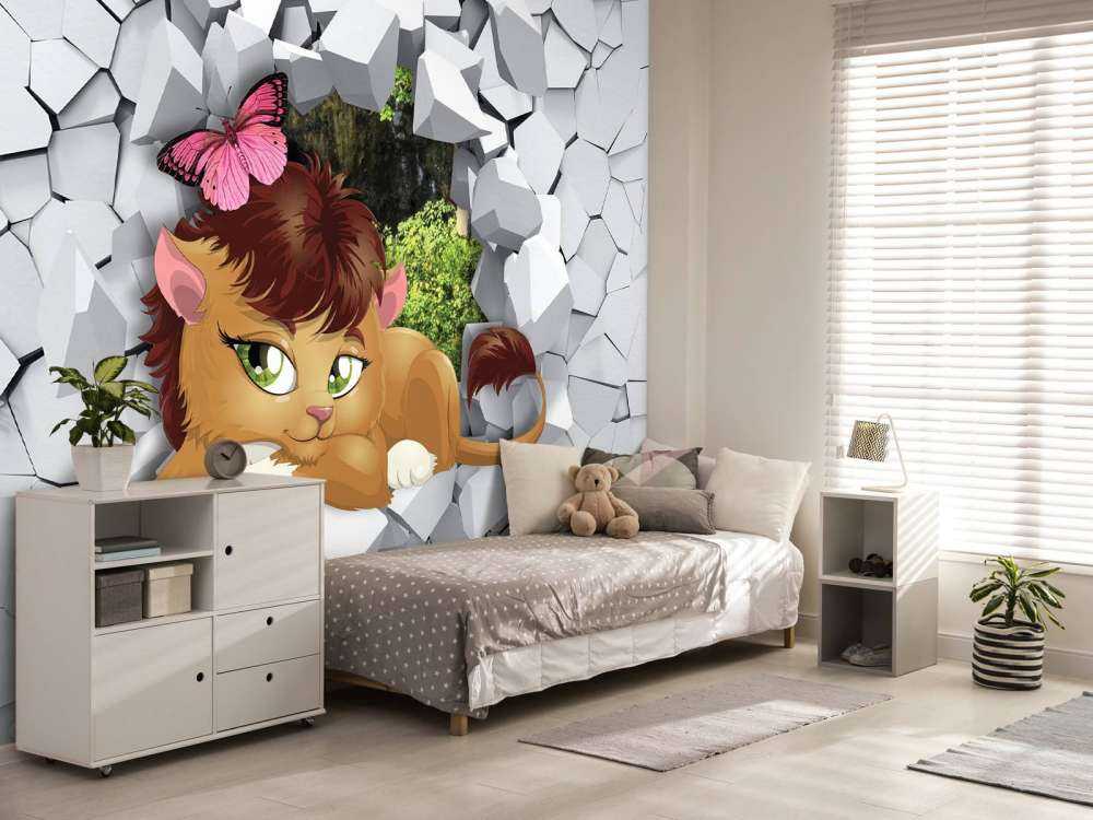 Löwe in einer Wand
