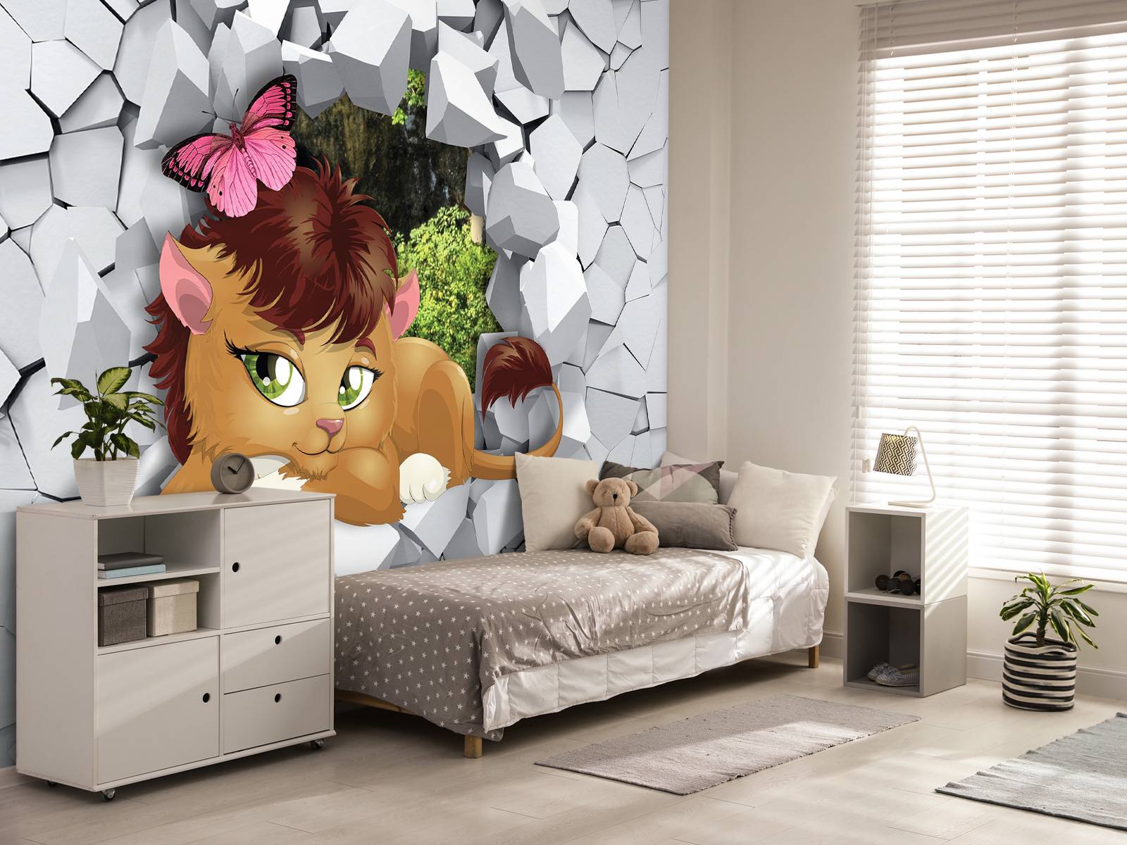 Löwe in einer Wand
