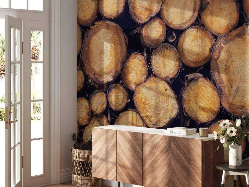 Gehacktes Holz