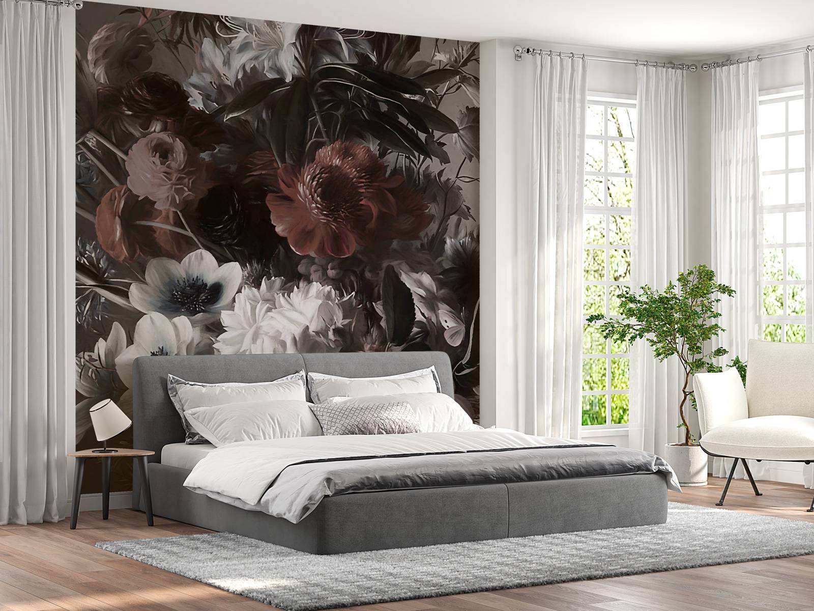 Großer Strauß mit Anemonen in Pink