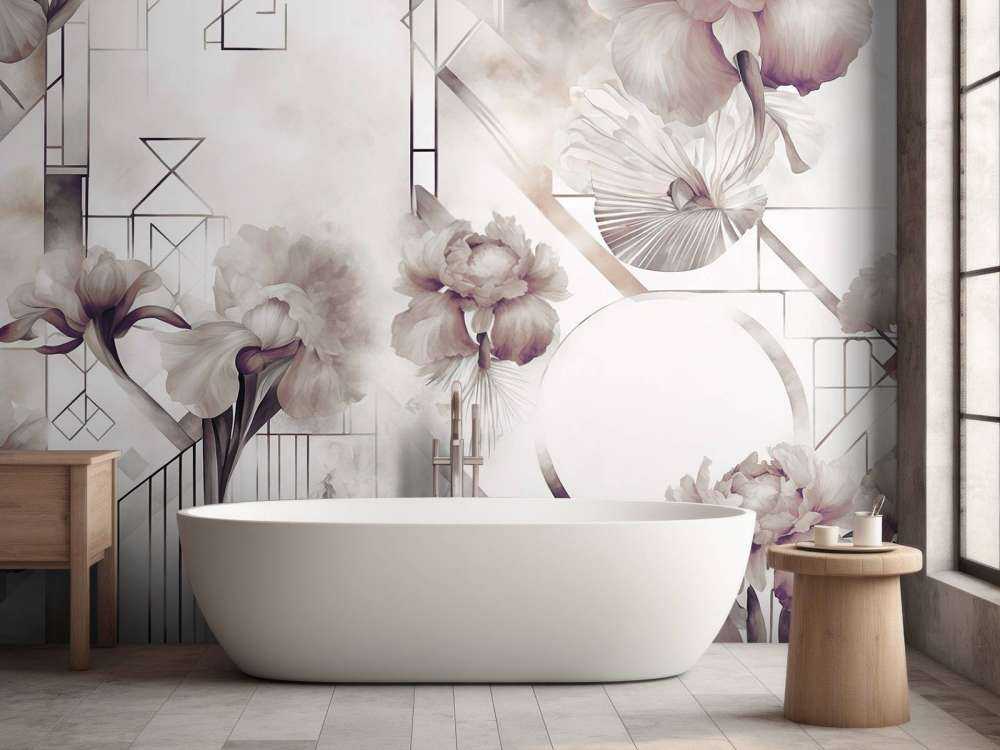 Aquarellgeometrie Braun