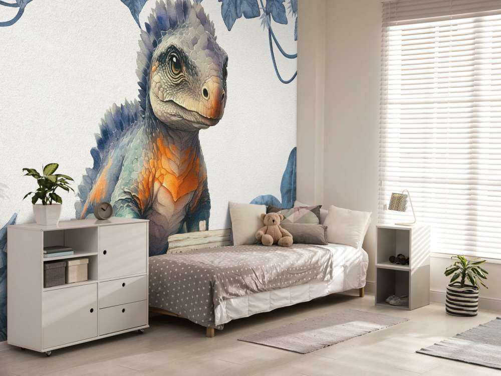 Baby-Ankylosaurus im blauen Dschungel