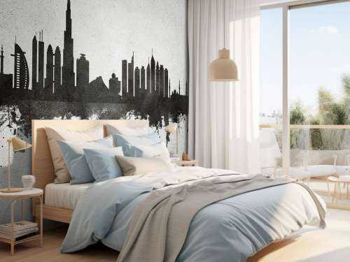 Aquarell-Skyline, Dubai