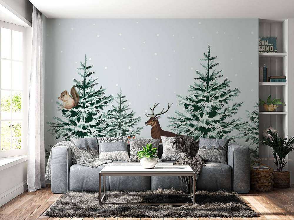 Winterwaldbewohner Freude