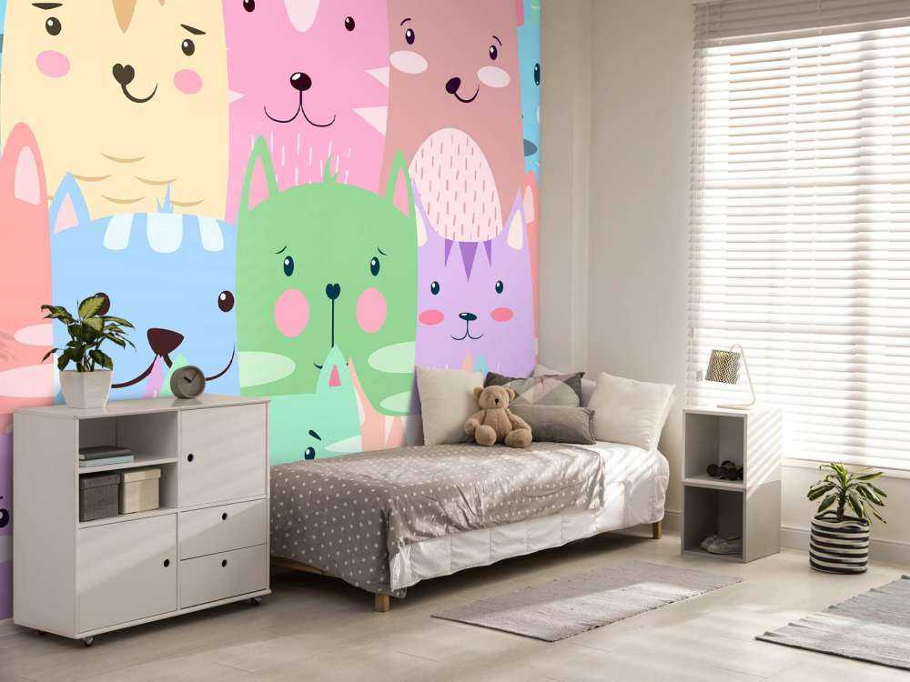 Bunte Katzen