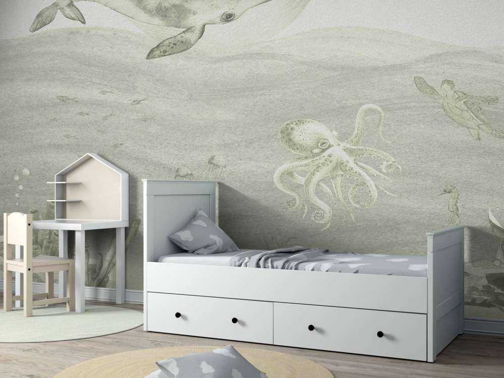 Unterwasserwelt in grün