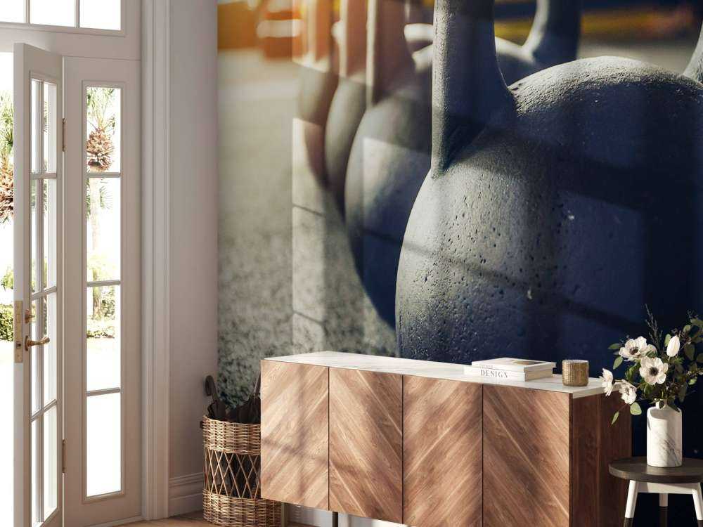 Reihe der Kettlebells