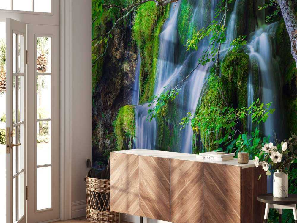Klarer Wasserfall
