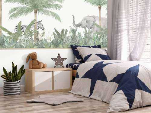 Tiere und Palmen