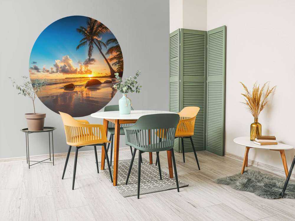 Palmen bei Sonnenuntergang