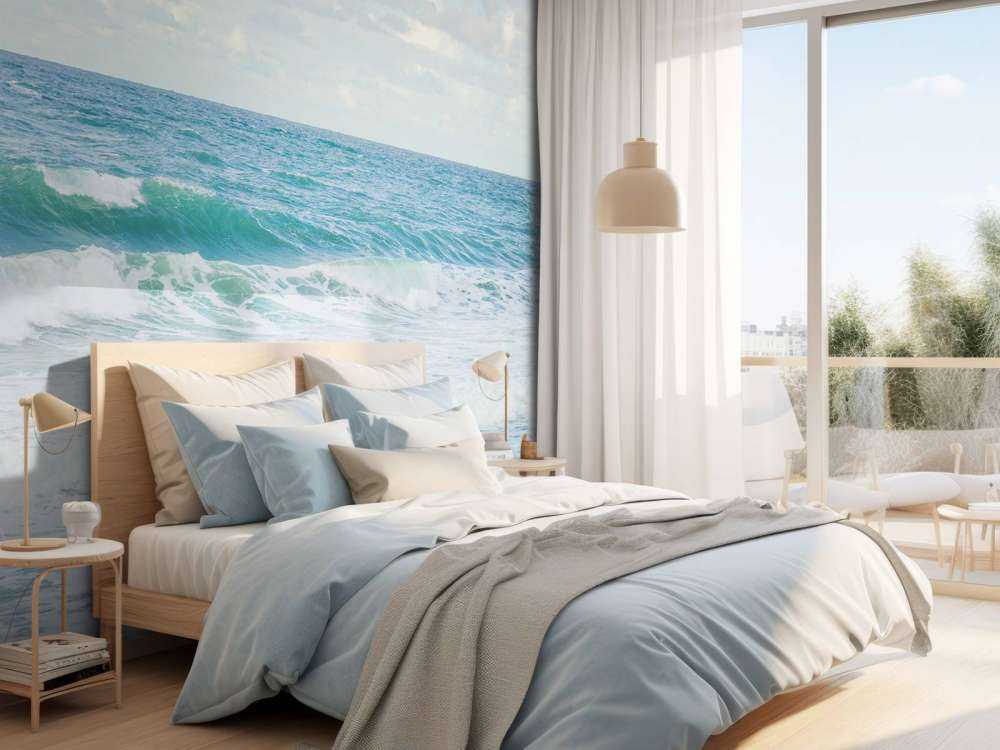 Meer mit hohen Wellen