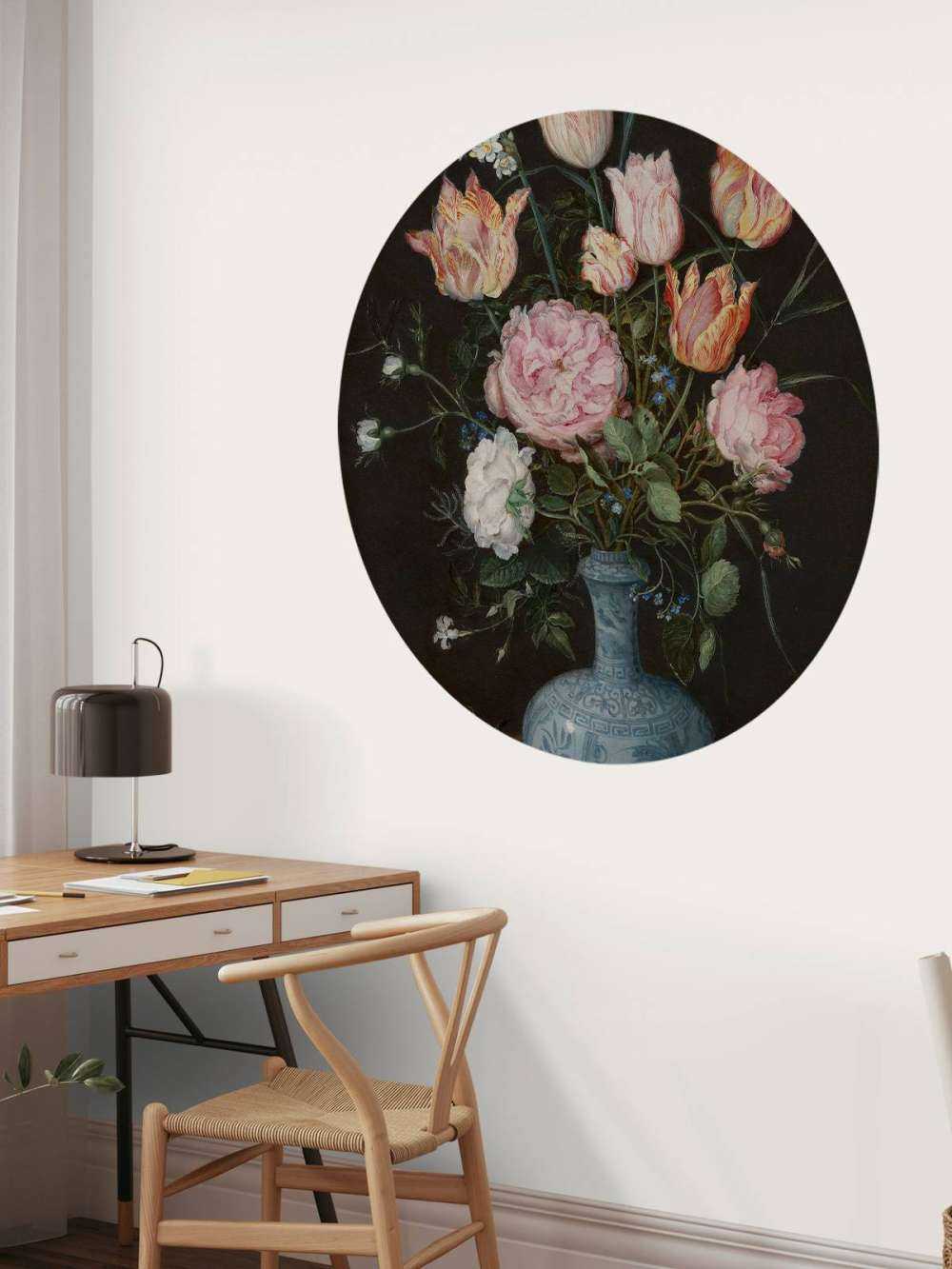 Wan-Li Vase mit Blumen