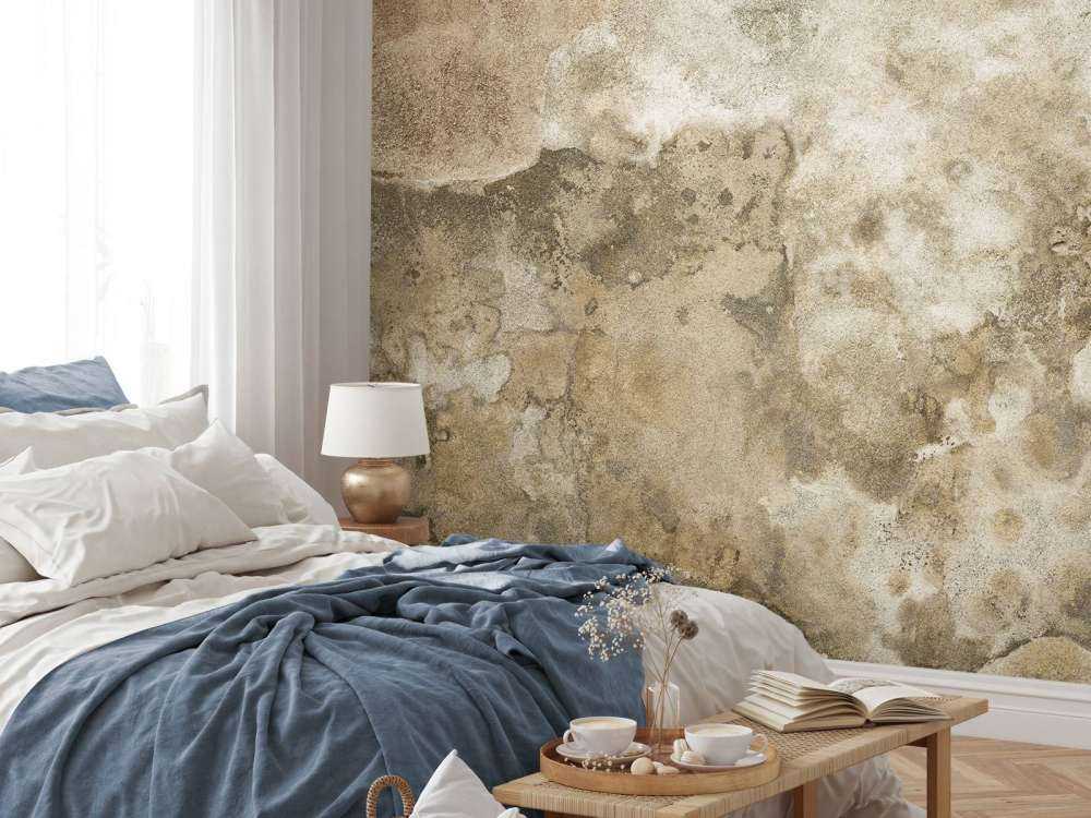 Geschichtete Betonwand