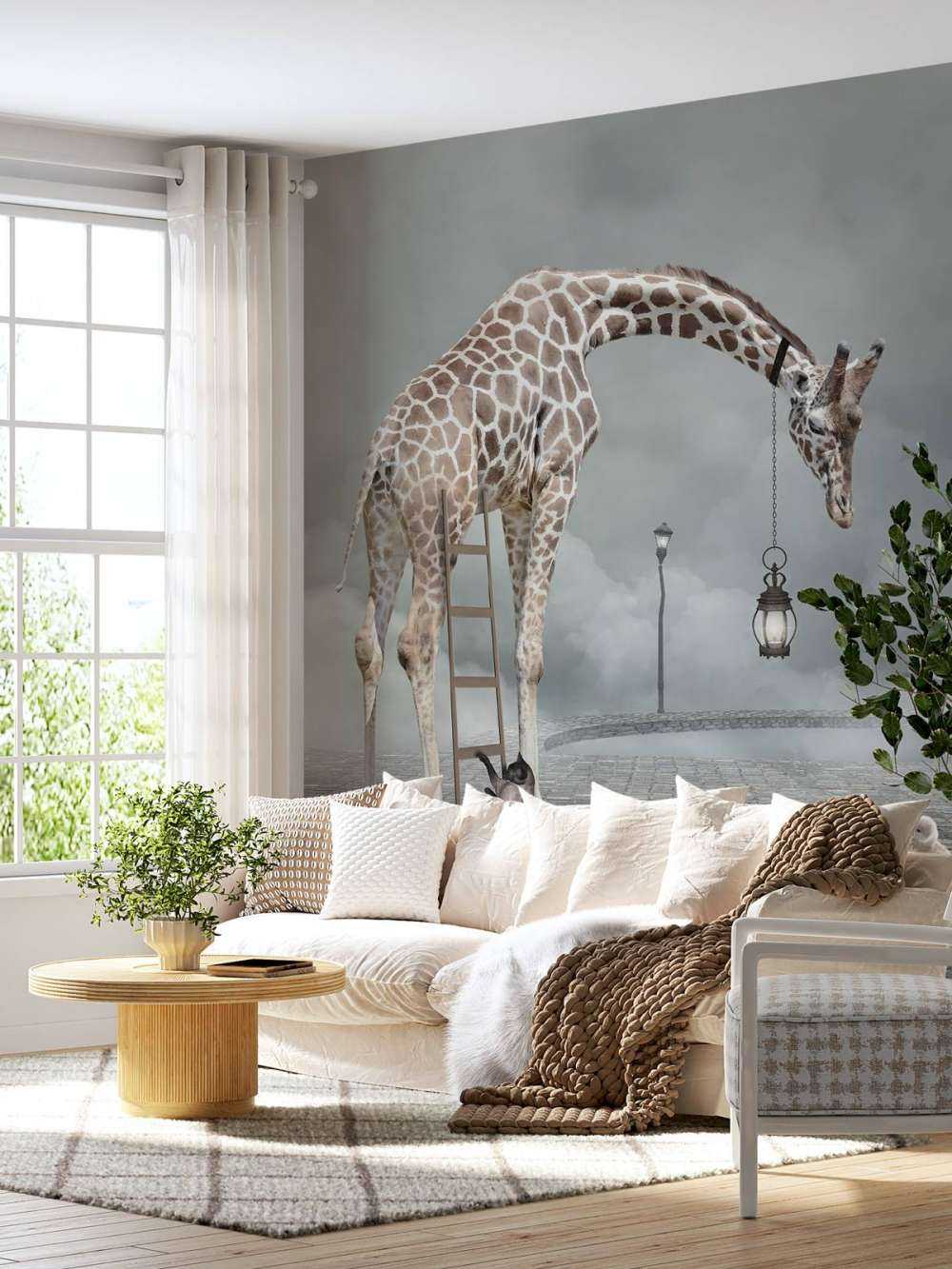 Phantasielandschaft mit Tieren