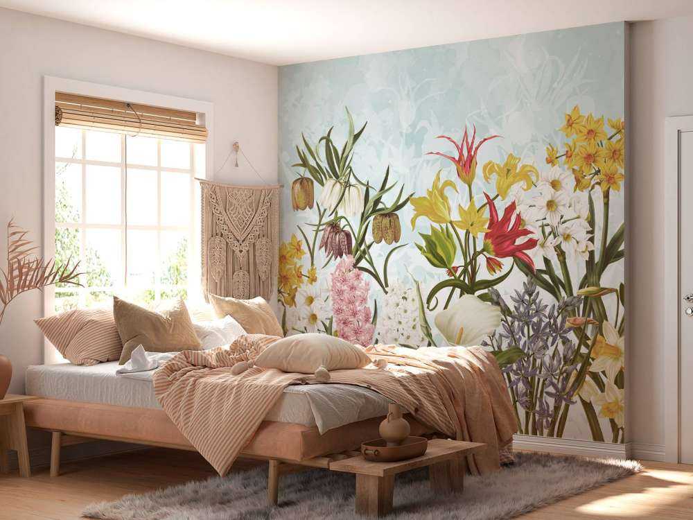 Frühjahrsblumen - Sanfte Aqua-Brise