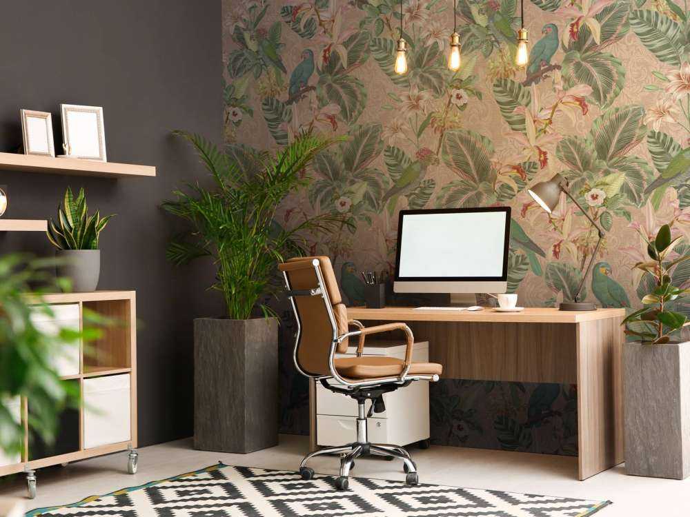 Tropical Jungle Vögel & Papageien - terracotta