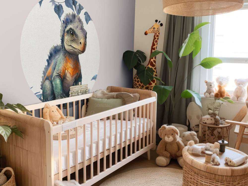 Baby-Ankylosaurus im blauen Dschungel