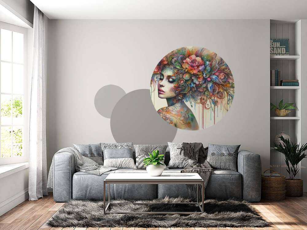 Watercolor Floral Woman #4