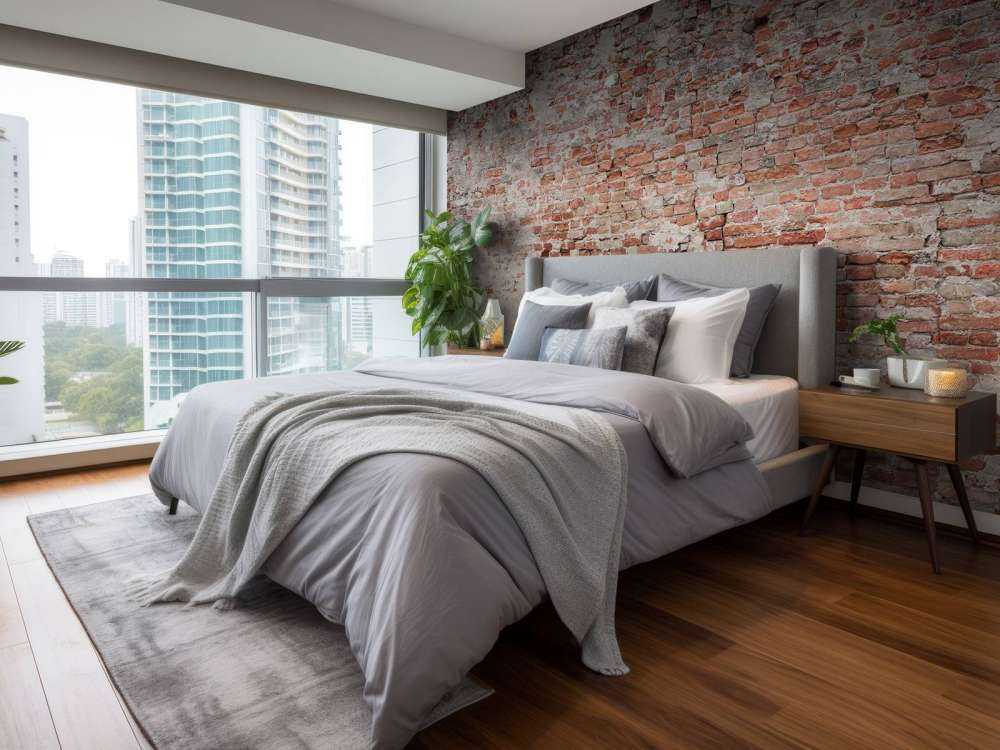 Bröckelnde Backsteinmauer