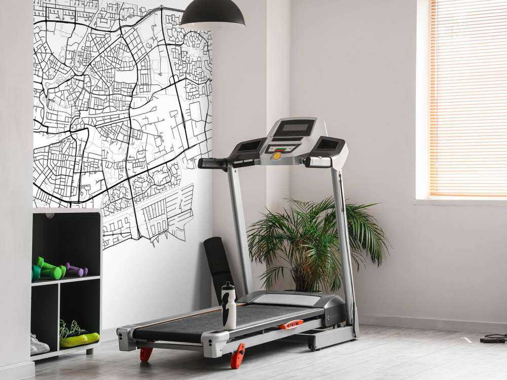 Karte von Leeuwarden, weiß