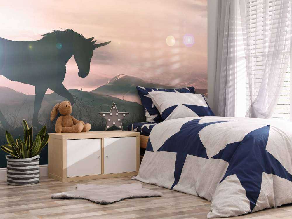 Einhorn bei Sonnenuntergang