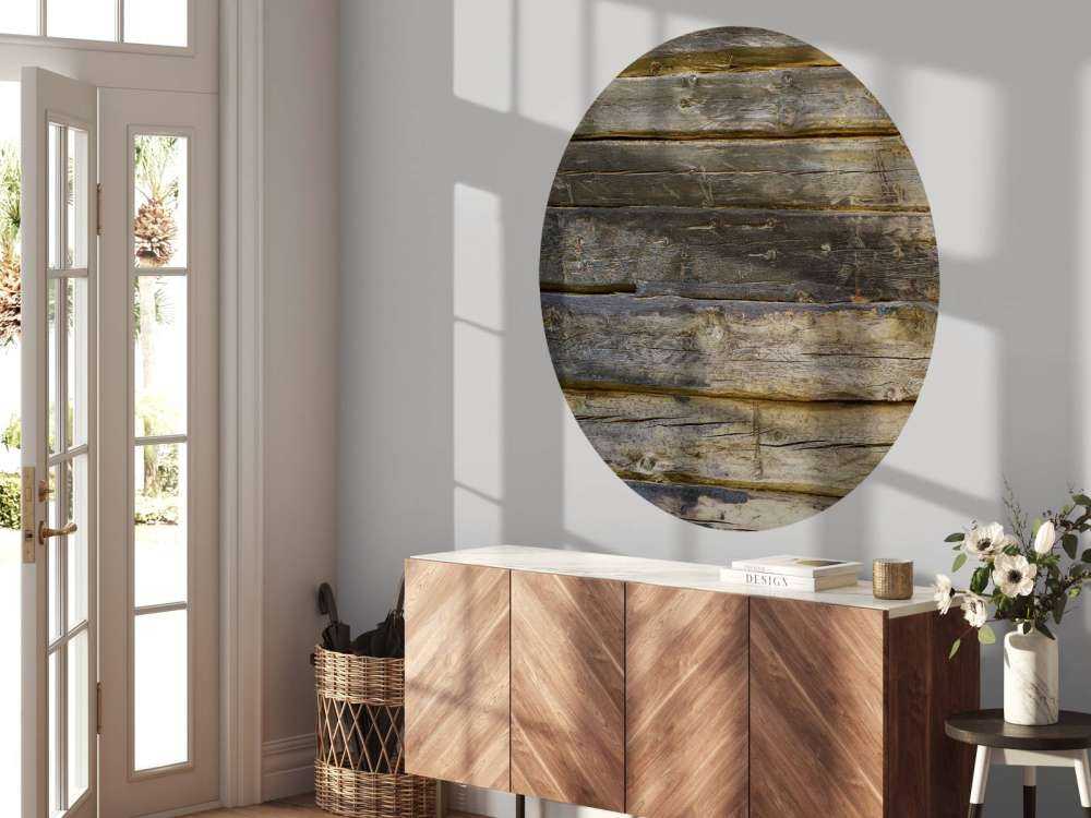 Blau gebranntes Holz